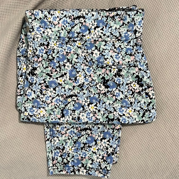 Summer floral stretchy jeggings - Picture 1 of 3